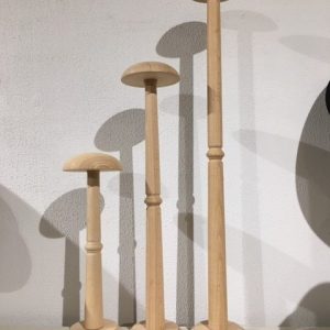 3 Pieds de présentation chapeaux Hauteur 40 cm/ 60 cm/ 80 cm